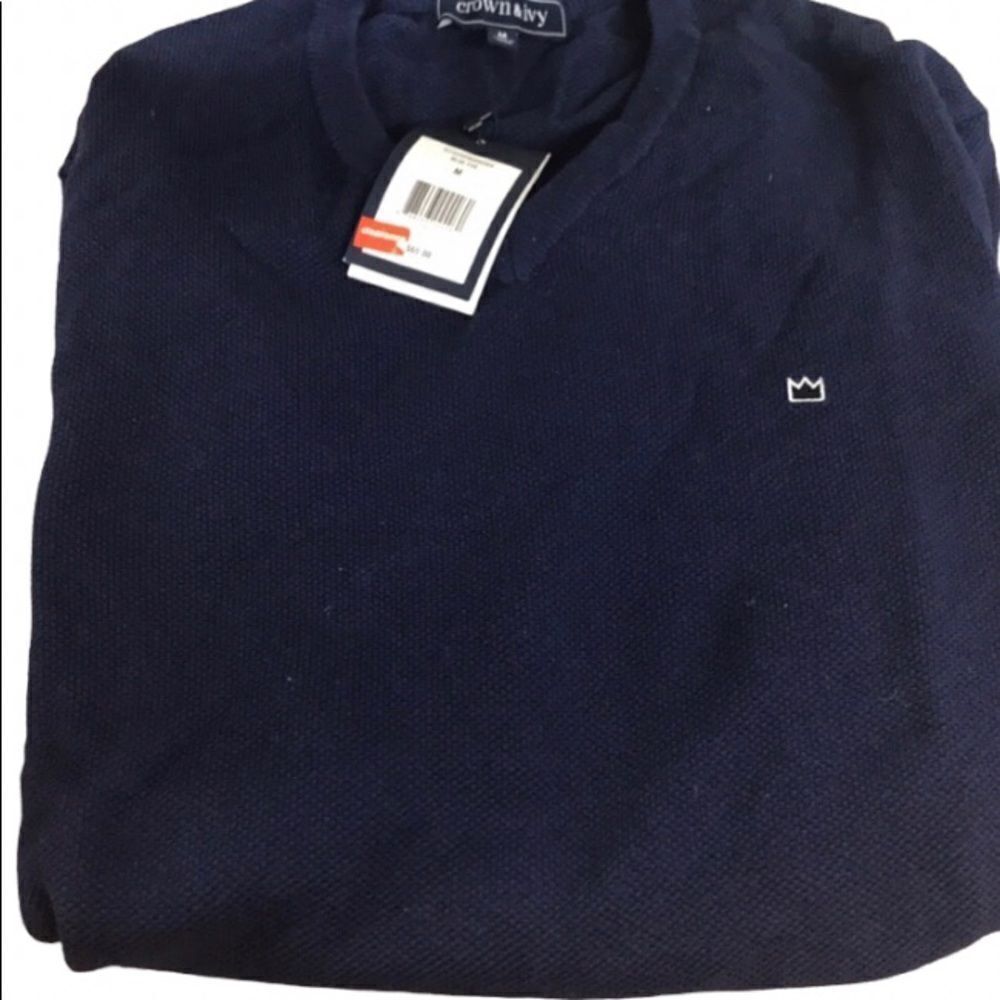 Crown and Ivy mens size medium vbeck sweater new with tags
